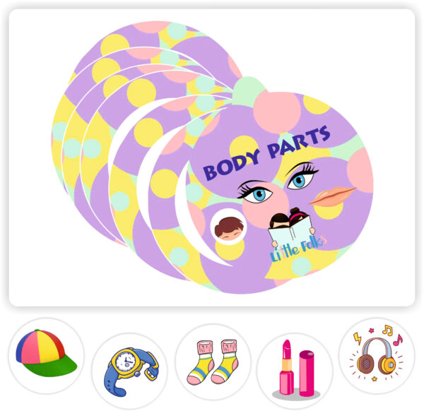 Round Velcro Activity Book Bodyparts Book