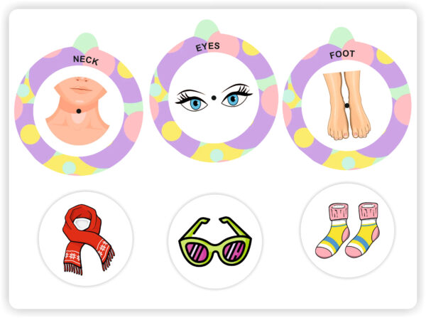 Round Velcro Activity Book Bodyparts Book - Image 2