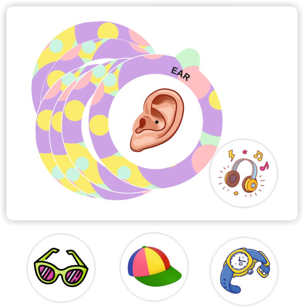 Round Velcro Activity Book Bodyparts Book - Image 3