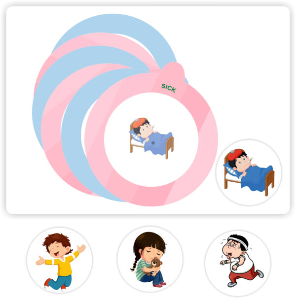 Round Velcro Activity Book Emotions Book - Image 3