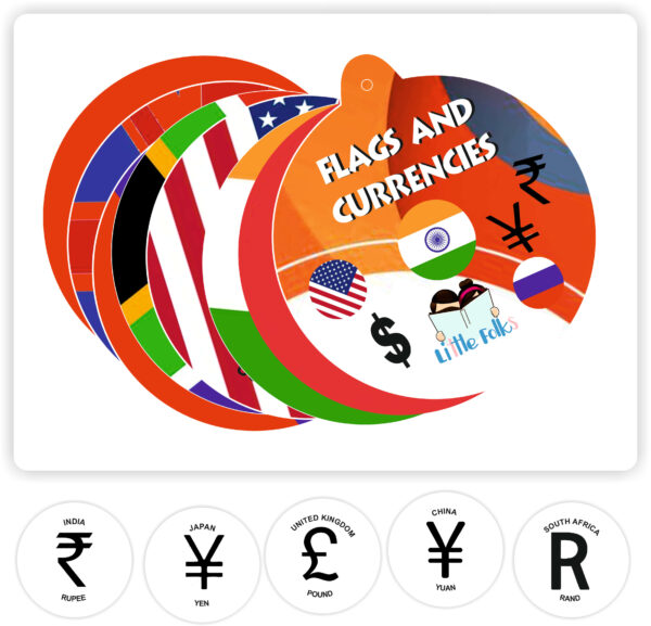 Round Velcro Activity Book Flags And Currencies Book - Image 4