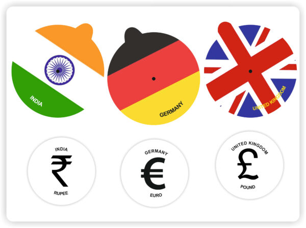 Round Velcro Activity Book Flags And Currencies Book - Image 2