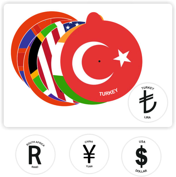 Round Velcro Activity Book Flags And Currencies Book - Image 3