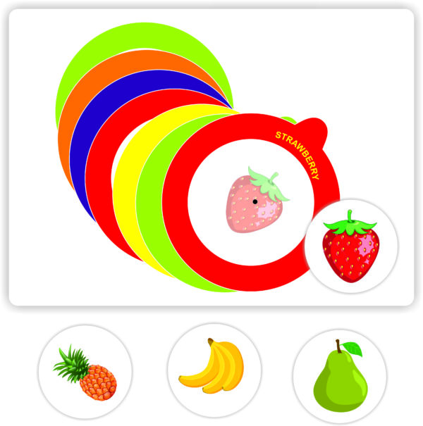 Littlefolks Set of 4 Round Velcro Activity Book -Animals/Fruits/Emotions/Affirmations-Early Learning Tool| Montessori Busy Book Age 1-5 years - Image 7